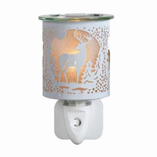 Aroma Electric Plug In Wax Melt Burner Warmer Essential Oil Stag White