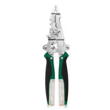 (Dark Green) 13 in 1 Wire Stripping Pliers for Cutting and Pulling Wires