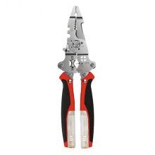 (Black Red) 13 in 1 Wire Stripping Pliers for Cutting and Pulling Wires