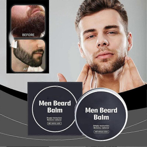 60G Beard Balm for Men Mustache Care Grooming Styling Smoothing Wax 2