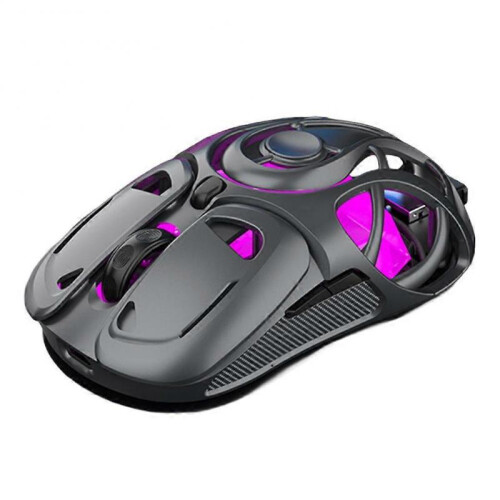 (Gary) Light Weight Game Mouse Tri-mode 2.4G Bluetooth Wired Hollow Out RGB Effect