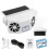 (White) Car Ventilating Fan Solar For Window Cooling Powered Cooler Travel 1