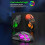 (Black) Light Weight Game Mouse Tri-mode 2.4G Bluetooth Wired Hollow Out RGB Effect 5