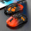 (Black) Light Weight Game Mouse Tri-mode 2.4G Bluetooth Wired Hollow Out RGB Effect 3