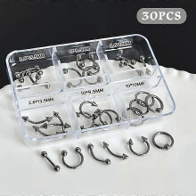 (Black) Nail Rivet Accessories Premium Metal Nail Nail Accessories