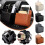 (Black) Car Storage Box Glasses Phone Holder Storage Organizer Car Accessories 4