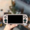 (Black) TPU Shell Case For Retroid Pocket 5 Grip Protective Skin Stand Holder 2