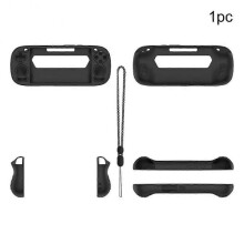 (Black) TPU Shell Case For Retroid Pocket 5 Grip Protective Skin Stand Holder