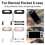 (Black) TPU Shell Case For Retroid Pocket 5 Grip Protective Skin Stand Holder 3
