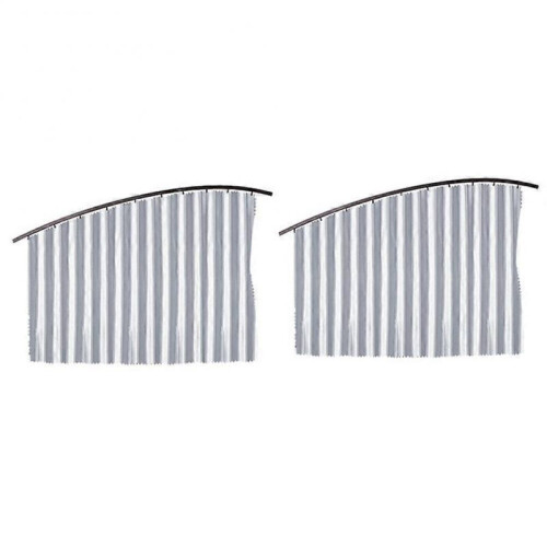 (SilveryA) Car Privacy Sunshade Curtains Rail Uv Proof-Sunshade Visor Privacy