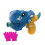 (Blue) Elastic Smoke Bubble Wand Heart-Shaped Machine Toy 1