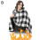 (A) USB Electric Heated Throw Blanket Warm Poncho Wrap Blanket Portable Shawl 4