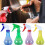 (Blue) Candy color spray pot plastic 250ml light bulb spray pot sub-bottle sprayer 3