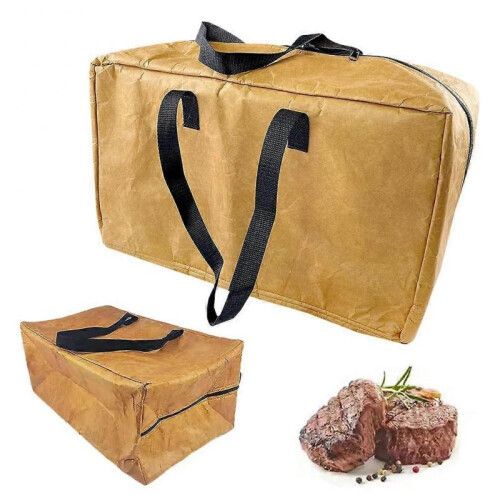 Reusable Large Capacity Bbq Aluminum Film Insulation Bag with Handle Strap 2