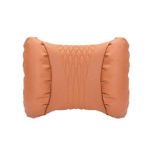 (Lumbar support brown) Car Headrest Lumbar Support Breathable Perforated Design Car Seat Back Cushion
