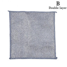 (Double layer) Silver Wire Dishwashing Gloves Housekeeping Cleaning Tools Kitchen Househol