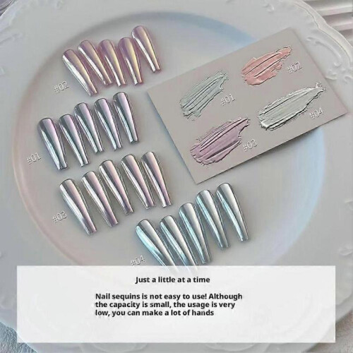 (Biluo) Special Silk Magic Mirror Powder Mirror Nail Moonlight Powder 1