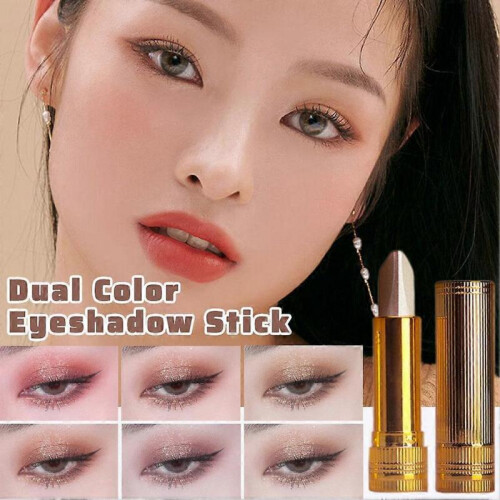(A) Gradient Dual Color Eyeshadow Stick Waterproof Long-lasting Eye Shadow Pen 2