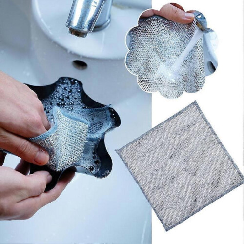 (Single layer) Silver Wire Dishwashing Gloves Housekeeping Cleaning Tools Kitchen Househol 2