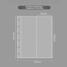 (2 inner pages) Filming Photo Album For Idol Card Collection Binder Photocards Holder Mini Film