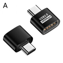 (Black Typec) USB Type C to USB Adapter TypeC To USB Female Mobile Phone Adapters