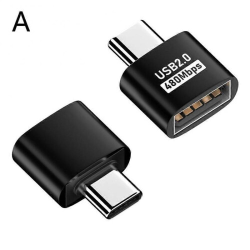 (Black Typec) USB Type C to USB Adapter TypeC To USB Female Mobile Phone Adapters