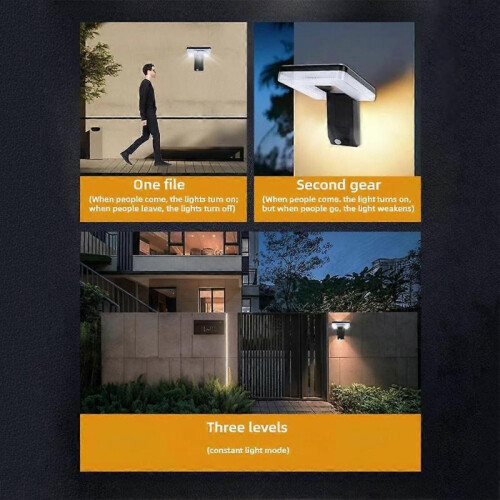 Foldable LED Solar Light Outdoor Wall Lamp Motion Sensor Solarm Street Light 2