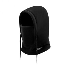 (Black) Thickned Warm Hat Keep Warm Scarf One-Piece Hat New Cycling Cap Winter