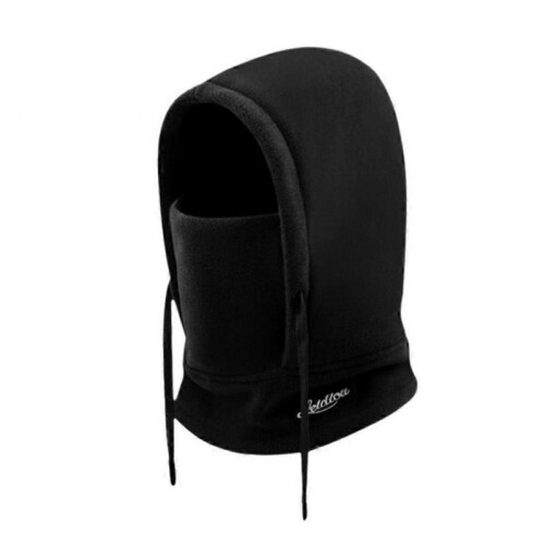 (Black) Thickned Warm Hat Keep Warm Scarf One-Piece Hat New Cycling Cap Winter