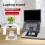 (Black) Foldable Tablet Stand Desktop Multifunctional Phone Stand Laptop Lifting 5