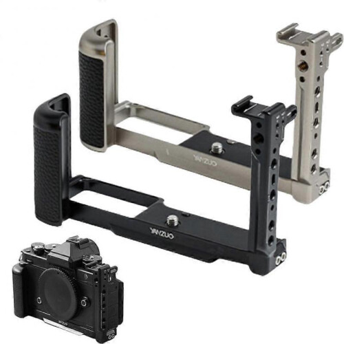 (Dark Black) ZF Camera Cage for Nikon ZF, Integrated Arca-Swiss Quick Release Plate 2