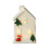 (C) Small House With Lights Ceramic Figurine Christmas Village Mini Desktop 1