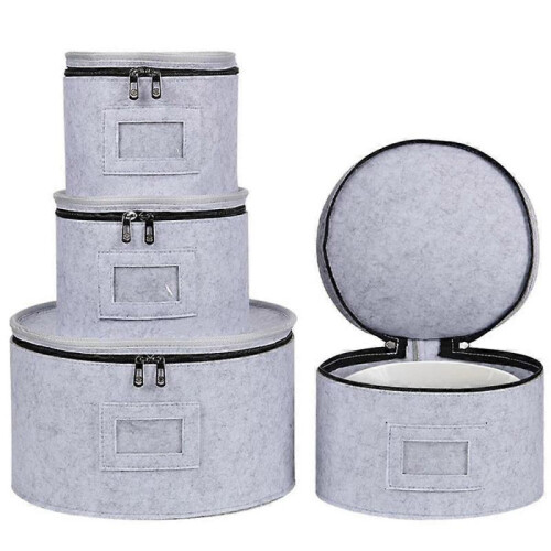 Camping Felt Tableware Organizer Picnic Storage Bag Foldable Dishes Container 2