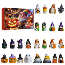 (C) Halloween Countdown Calendar 24 Surprises Colorful Blind Box Festive Gift Set