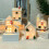 (A) Small House With Lights Ceramic Figurine Christmas Village Mini Desktop 2