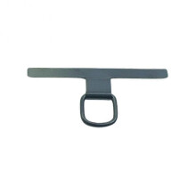(Stainless steel, Black) Stainless Steel Clip Mobile Phone Lanyard Thin Back Patch Metal Gasket Connected