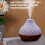 (Black) Mini Volcano Shape Humidifier, Usb Personal Desktop Humidifier Super Quiet 2
