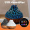(Black) Mini Volcano Shape Humidifier, Usb Personal Desktop Humidifier Super Quiet 3