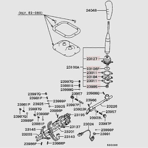 M/T Gearshift Level Assy for Mitsubishi Pajero Montero II 2Nd V31 V32 2