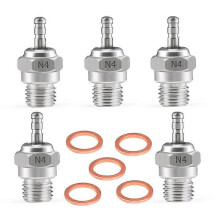 5Pcs Plug N4 Spark Nitro Engine OS for HSP HPI Redcat 1/8 1/10 RC Car