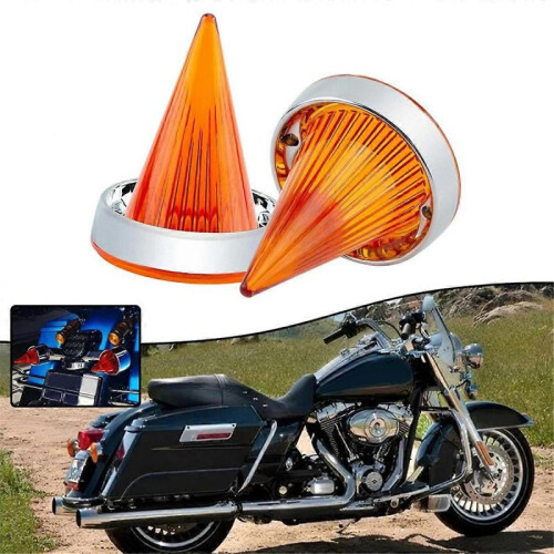Turn Signal Light Cover for Harley-Davidson Touring Road Yellow 2