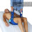 Blue Seniors Bed Transfer Sling with Padded Handle 123g 4