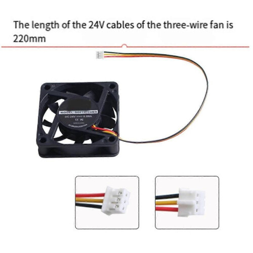 For Creality K1 & K1 Max 3D Printer Cooling Fans - 6025 Models, DC24V 1