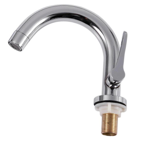 Kitchen Basin Faucet Single Cold Deck Mounted Stainless Steel Faucet 1