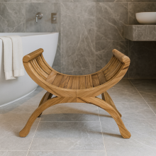 Teak Shower bathroom Stool bench seat