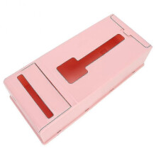 Pink Wall Mounted Plastic Bag Dispenser for Kitchen Garbage Trash Bags