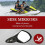 Right Rearview Jet Ski Mirror for Yamaha WaveRunner VX 110 Deluxe EX 4