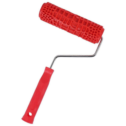 7 inch Embossed Crocodile Skin Painting Roller with Handle 2