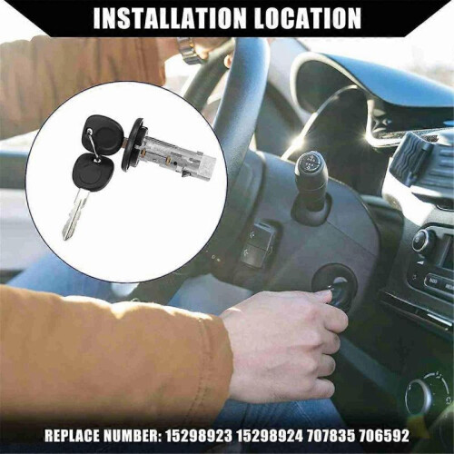 Ignition Switch Lock Cylinder Door Lock Kit for Chevy Silverado 99-06 2