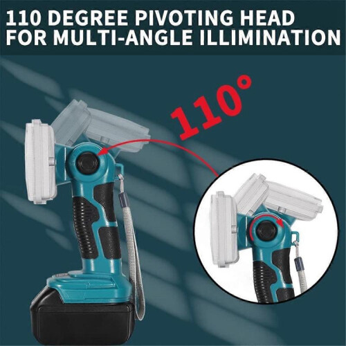 2000LM LED Work Light for Makita 18V lithium battery, Floodlight 1